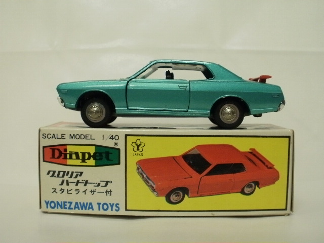 ダイヤペット　グロリア　ハードトップ　消防司令車　日本製　1/40