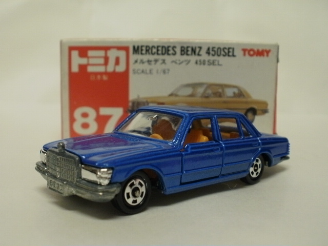 ミニカーショップグローバル - トミカ 87 メルセデス ベンツ 450SEL 【青】