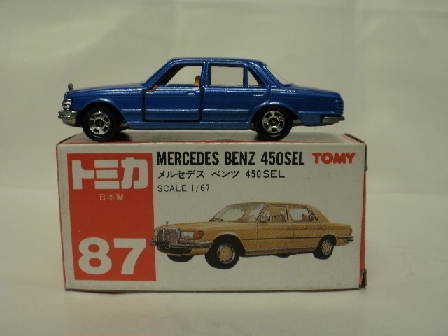 ミニカーショップグローバル - トミカ 87 メルセデス ベンツ 450SEL 【青】