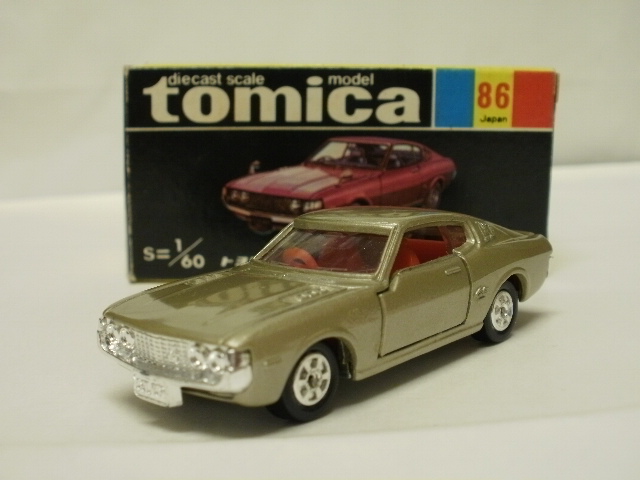 1/60トミカ86トヨタセリカLB2000GT ゴールド 日本製　1E