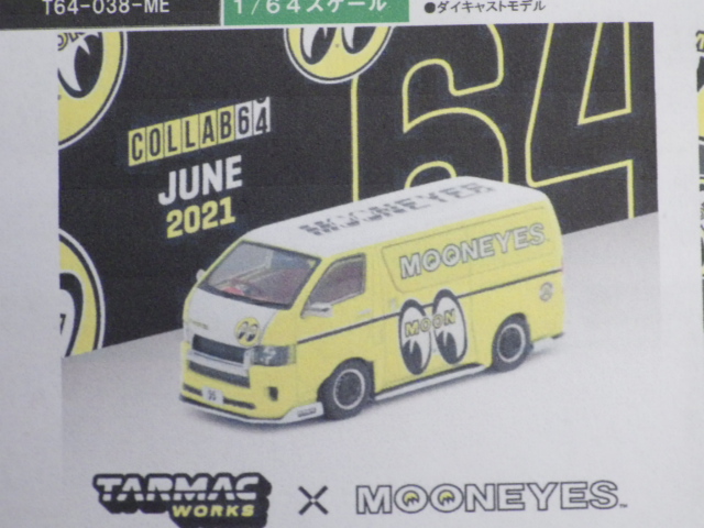 1/64TARMACMooneyesToyota Hiace Widebody Mooneyes