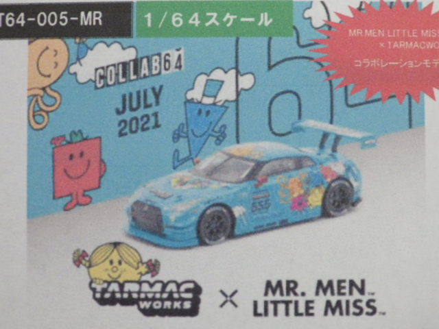 1/64 TARMACMr.MENLITTLE MISSNissan GT-R Nismo GT3 Legion of Racers 2020 Overall Champion Mr.Men Little Miss