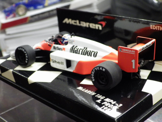 ミニカーショップグローバル - 1/43 ミニチャンプス マクラーレン MP4-3 TAG A.プロスト 1987 【マルボロ仕様】
