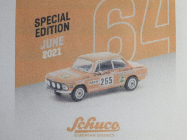 1/64 TARMACSchuco BMW 2002 Rally Monte Carlo 1973