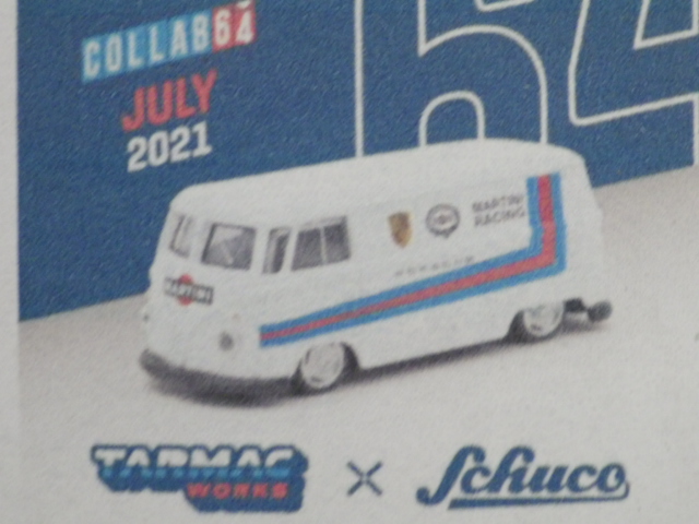 1/64 TARMACSchucoVolkswagen T1 Panel Van Martini Racing