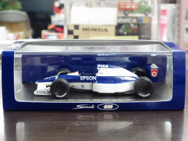 スパーク 1/43ティレル 020 ホンダ Jerez テスト 中嶋悟 1991