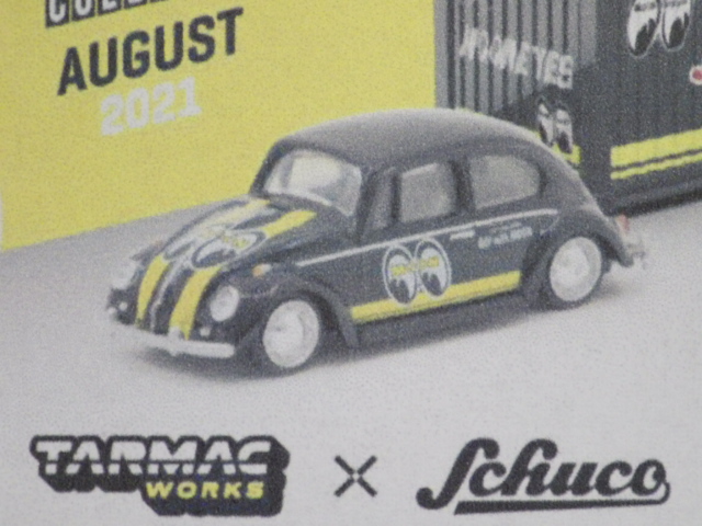 1/64 TARMACSchuco Volkswagen Beetle Mooneyes with Container