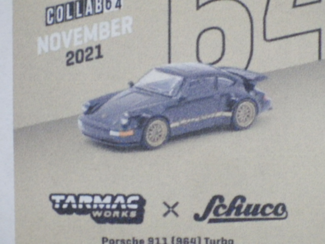 1/64 TARMAC×Schuco Porsche 911 (964) Turbo Black