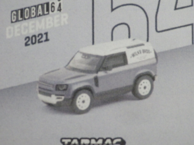 1/64 TARMAC Land Rover Defender 90 Matt Blue Grey