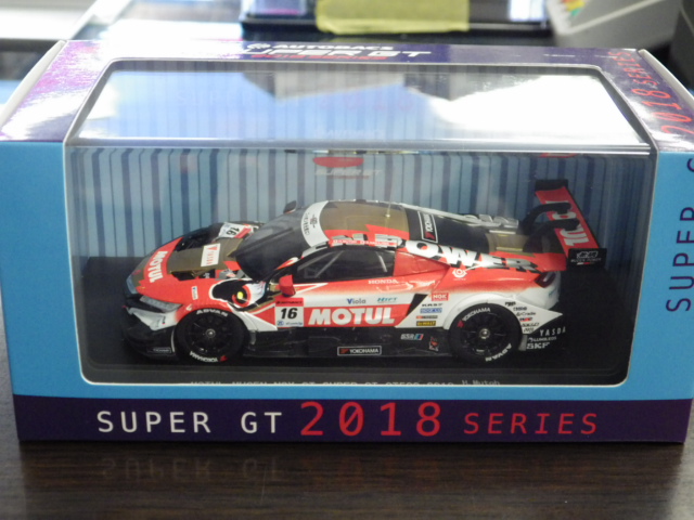1/43 エブロ　MOTUL　NSX-GT　スーパーGT500 2018 #16