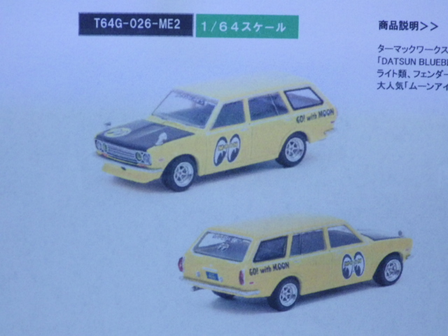 1/64 TARMACmijo Exclusives DATSUN BLUEBIRD 510 WAGON MOONEYES SPECIAL EDITION
