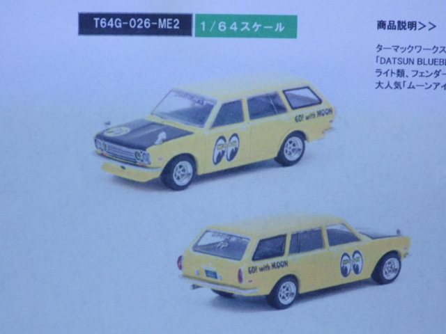 1/64 TARMACmijo Exclusives DATSUN BLUEBIRD 510 WAGON MOONEYES SPECIAL EDITION