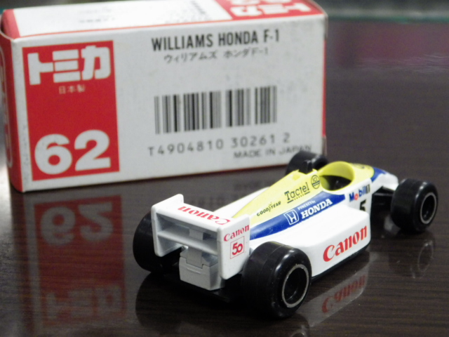 人気商品！】 トミカ F1 ホンダ ウィリアムズ 62番 ミニカー