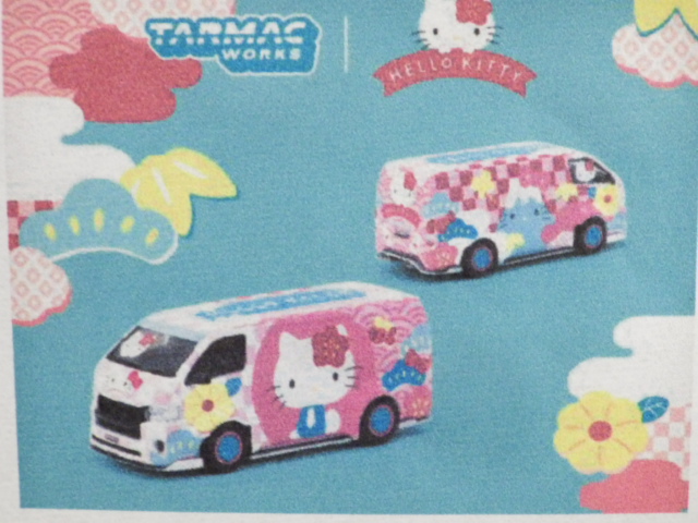 1/64 TARMAC Toyota Hiace Widebody Hello kitty Capsule Summer festival