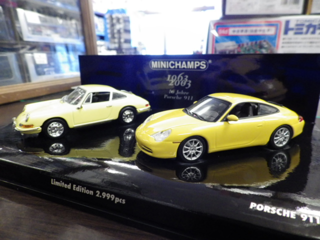 1/43 ߥ˥ץݥ륷911 40ǯ˥С꡼ 911(1963) 911(2003) 2楻åȡ