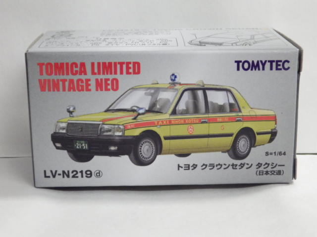 ミニカーショップグローバル - 1/64 トミカリミテッドヴィンテージ NEO LV-N219d トヨタ クラウンセダン タクシー【日本交通 】