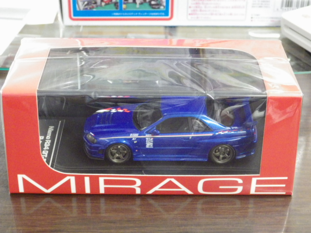 1/43 HPI MIRAGE スカイライン　GT-R R34 Sチューン　青