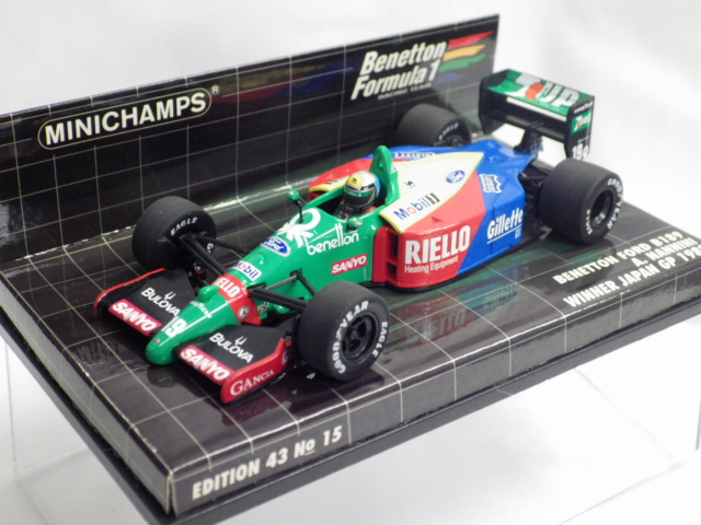 1/43 ミニチャンプス ベネトンフォード B189 日本GP Winner 1989 #19 A.NANNINI