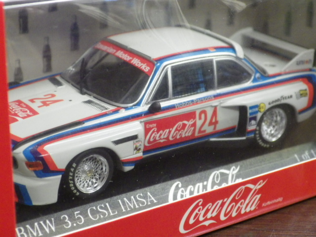 1/43 ミニチャンプス　BMW　3.5 CSL　IMSA　1976  #24 【コカコーラ】