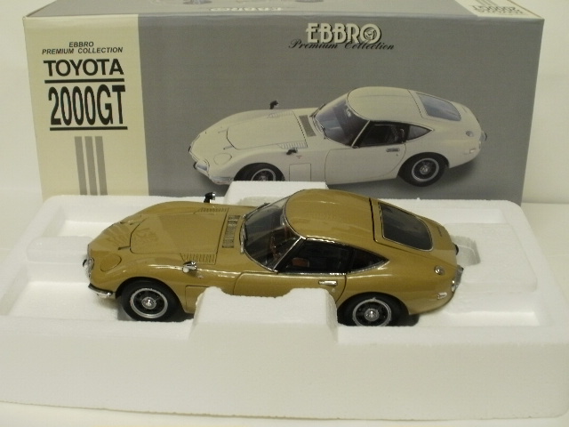 ミニカーEBBRO トヨタ2000GT ゴールド1/24 | hartwellspremium.com