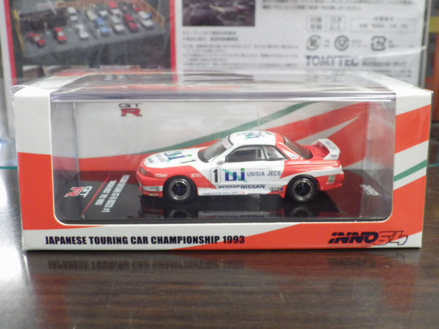 1/64 INNO  饤 GT-R (R32)  UNISIA JECS JTC 1993 M. Hasemi  / H. Fukuyama #1