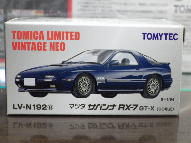 1/64 トミカリミテットヴィンテージNEO LV-N192g マツダ サバンナ RX-7 GT-X 90年【紺】 1/64 トミカリミテットヴィンテージNEO LV-N192g マツダ サバンナ RX-7 GT-X 90年【紺】