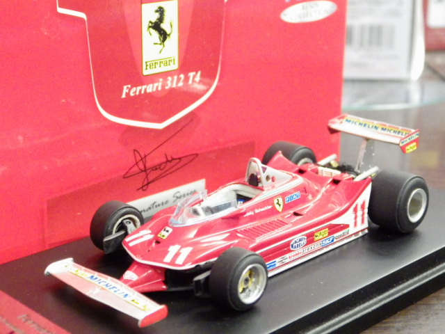 1/43 フジミ J.シェクター サイン入り！フェラーリ 312T4 ワールドチャンピオン 1979 #11
