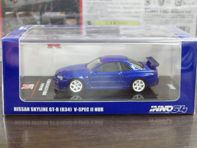 1/64 INNO  饤 GT-R (R34) V-Spec II NUR ٥ɥ֥롼