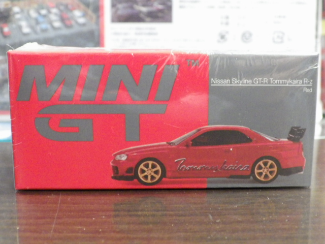 1/64 MINI GT 543 日産 スカイライン GT‐R トミーカイラ R‐z (Red) 【右ハンドル仕様】