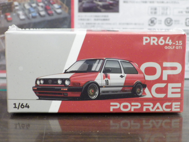 1/64 POP RACE ゴルフ GTI 【レッド×ホワイト】