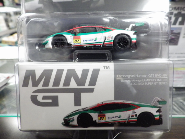 1/64 MINI GT 日本限定 ランボルギーニ ウラカン GT3 EVO  JLOC 2022 Super GT Series 左ハンドル #87