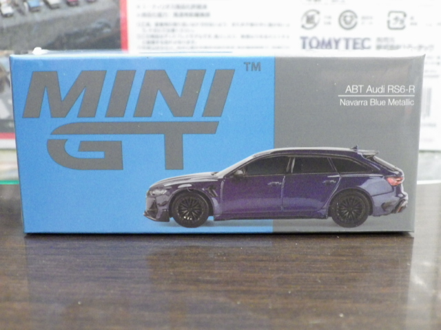 1/64 MINI GT 574 アウディ ABT RS6-R ナバーラブルーメタリック  左ハンドル仕様