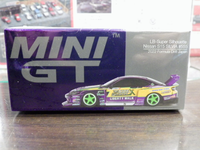 1/64 MINI GT 576  ӥS15LB-Super Silhouette 2022 Formula Drift Japan #555 ϥɥ