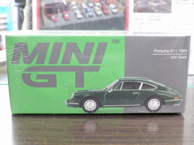 1/64 MINI GT 560 ポルシェ 911 1964 アイリッシュグリーン 左ハンドル仕様