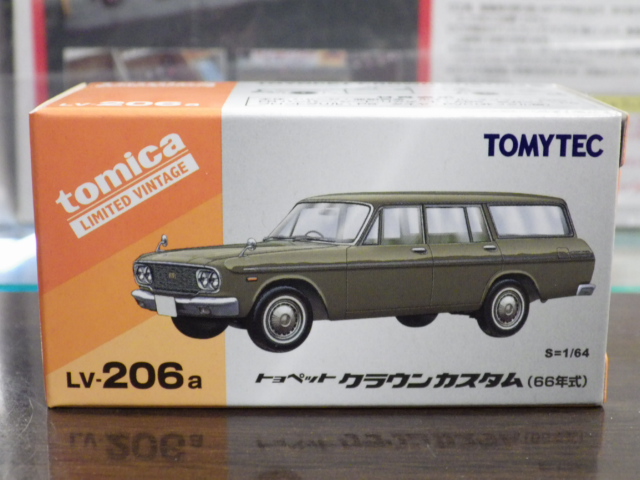 1/64 トミカリミテッドヴィンテージNEO LV-206a トヨペット クラウン カスタム 66年式【緑】 1/64 トミカリミテッドヴィンテージNEO LV-206a トヨペット クラウン カスタム 66年式【緑】