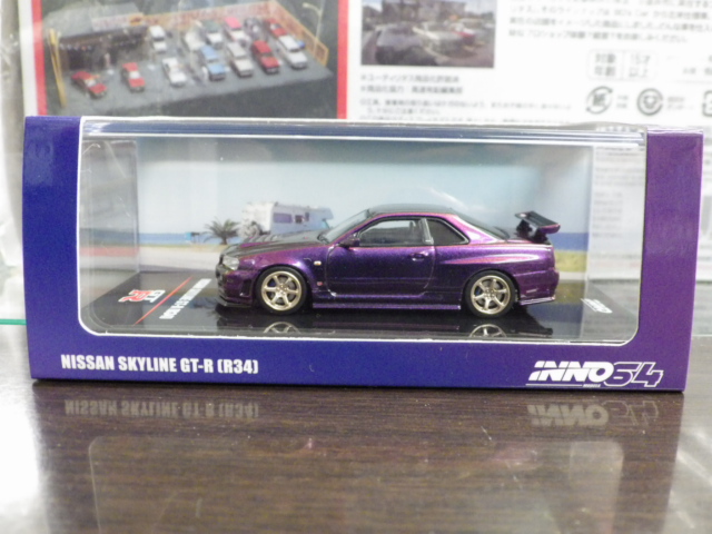 1/64 INNO ˥å 饤 GT-R R34ڥߥåɥʥȥѡץ뭶