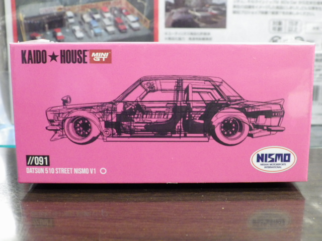 1/64 MINI GT KHMG 091 ダットサン ストリート KAIDO 510 NISMO V1 左ハンドル仕様
