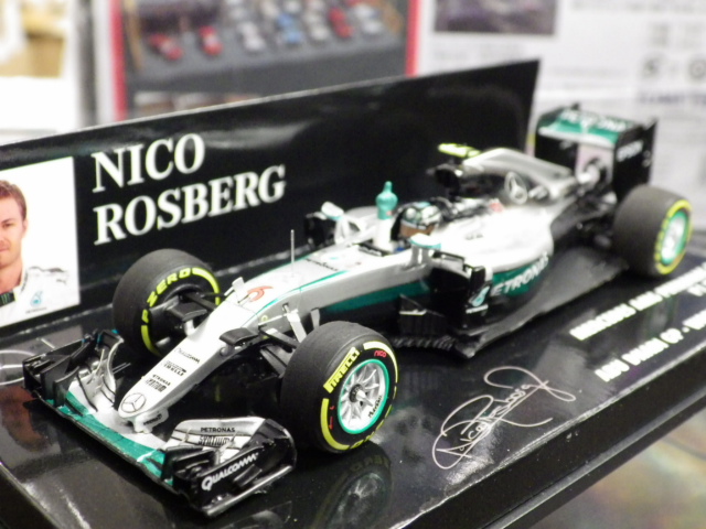 1/43 ミニチャンプス メルセデス AMG ペトロナス F1 W07 HYBRID N.ロズベルグ Abu Dhabi GP 2016 World Champion #6
