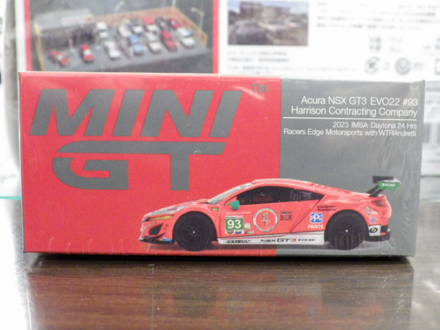 1/64 MINI GT 617 アキュラ NSX GT3 EVO22 IMSA Daytona24時間 2023  #93