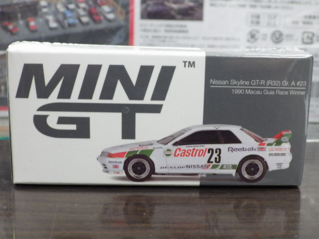 1/64 MINI GT 592 ˥å 饤 GT-R R32 ޥ 졼 ͥ 1990 Gr. A #23ڱϥɥ͡