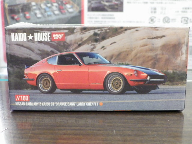 1/64 MINI GT KHMG100 日産 フェアレディ Z Kaido GT ORANGE BANG Larry Chen V1左ハンドル仕様 1/64 MINI GT KHMG100 日産 フェアレディ Z Kaido GT ORANGE BANG Larry Chen V1左ハンドル仕様