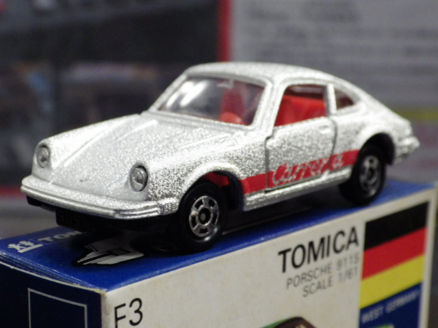 トミカ F3 ポルシェ 911S【ちりめん塗装×赤ライン】