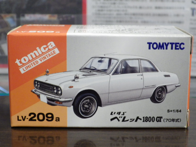1/64 トミカリミテッドヴィンテージ LV-209a いすゞ ベレット 1800GT (70年式) 【白】 1/64 トミカリミテッドヴィンテージ LV-209a いすゞ ベレット 1800GT (70年式) 【白】