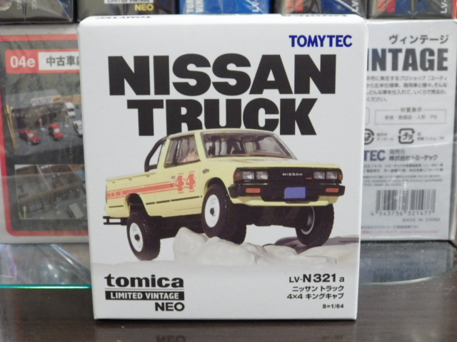 1/64 トミカリミテッドヴィンテージNEO LV-N321a 日産 トラック 4×4 キングキャブ (北米仕様) 【黄】