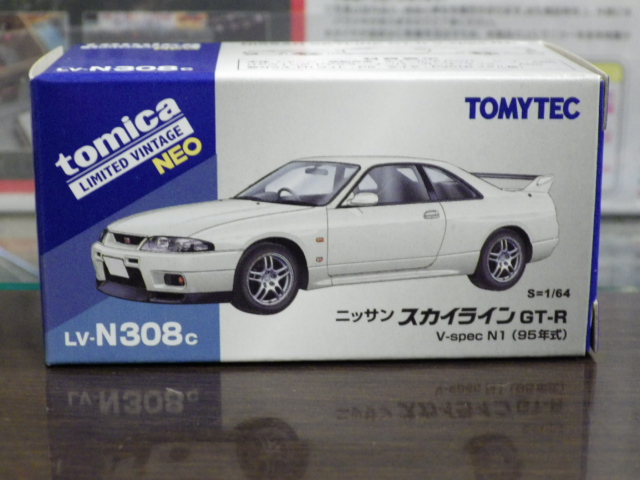 1/64 トミカリミテッドヴィンテージNEO LV-N308c 日産 スカイライン GT‐R V-spec N1 (95年式) 【白】