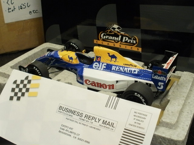 【絶版】EXOTO エグゾト　Williams-Renault FW14B #5