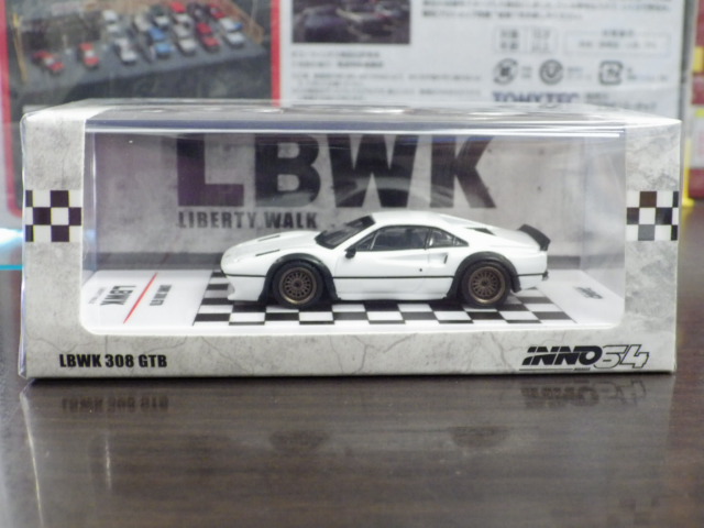 1/64 INNO LBWK 308 GTB【ホワイト】 1/64 INNO LBWK 308 GTB【ホワイト】