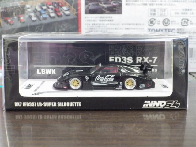 1/64 INNO マツダ RX-7 FD3S LB-WORKS スーパーシルエット コカコーラ #20 1/64 INNO マツダ RX-7 FD3S LB-WORKS スーパーシルエット コカコーラ #20