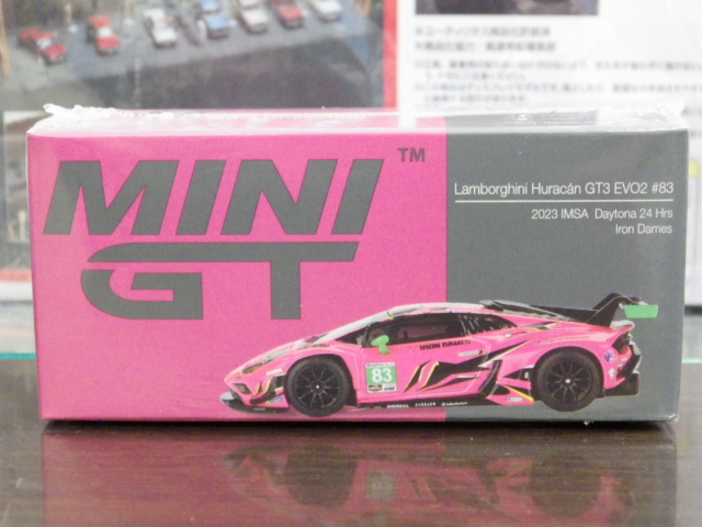 1/64 MINI GT772 ランボルギーニ ウラカン GT3 EV O2 IMSA デイトナ24時間 2023 Iron Dames#83 左ハ ンドル仕様 1/64 MINI GT772 ランボルギーニ ウラカン GT3 EV O2 IMSA デイトナ24時間 2023 Iron Dames#83 左ハ ンドル仕様