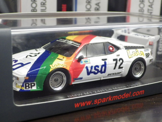 1/43 スパーク BMW M1 ルマン24h 1981 #72 1/43 スパーク BMW M1 ルマン24h 1981 #72